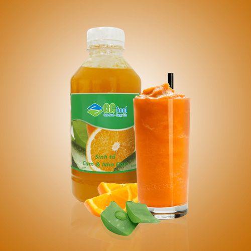 Orange aloe vera smoothie is rich in vitamins and dietary fiber, offering valuable health benefits.