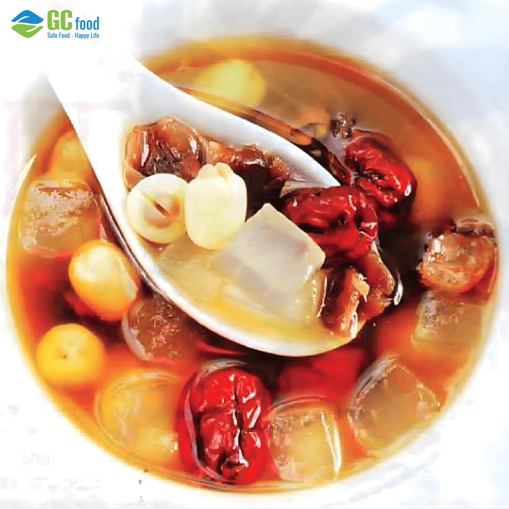 Chén chè đậu xanh nha đam táo đỏ thanh mát giải nhiệt cực tốt trong những ngày oi bức