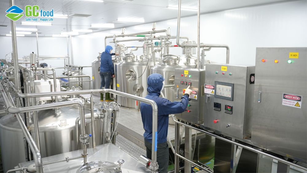 Công nghệ chế biến hiện đại tại nhà máy GC Food.
