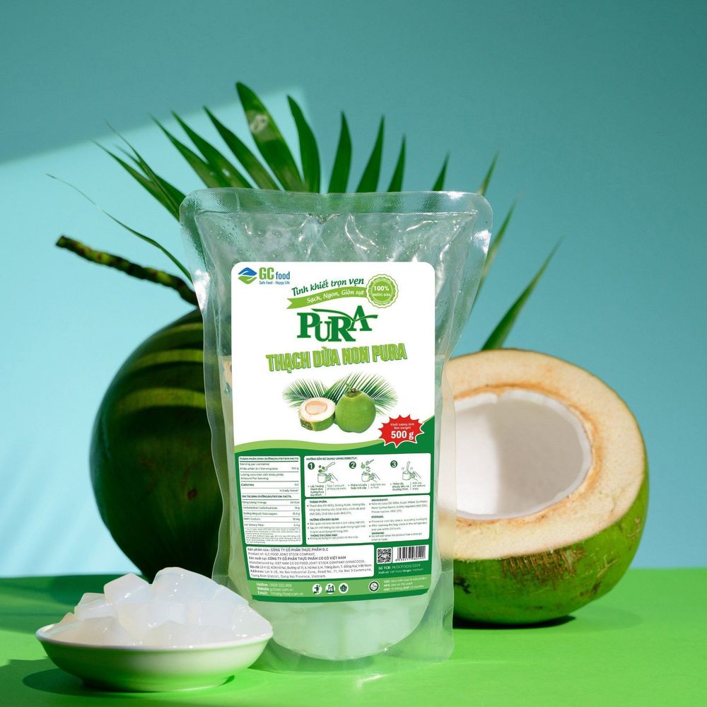 GC Food’s nata de coco is an ideal ingredient for a delicious young coconut jelly dessert.
