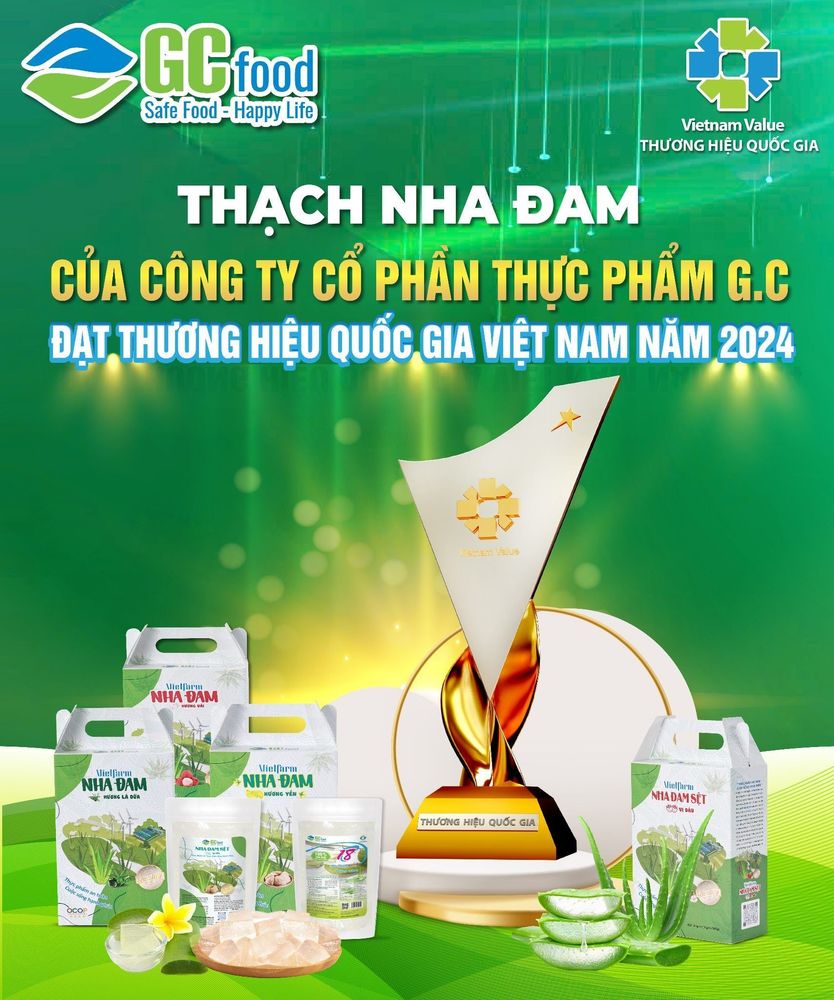Sản phẩm GC Food đạt giải thưởng Thương hiệu Quốc gia 2024.