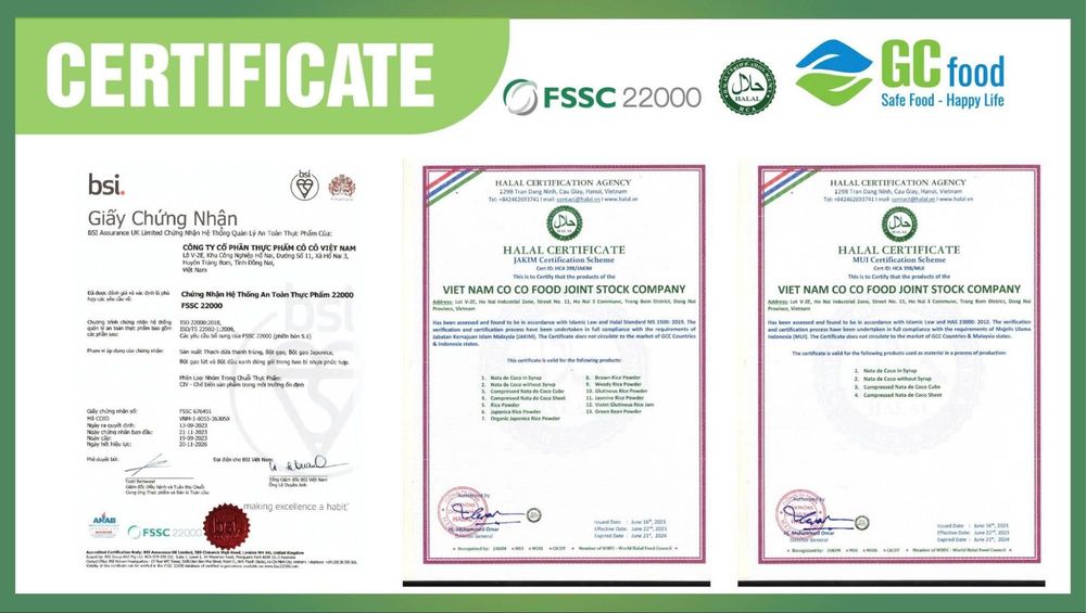 GC Food’s aloe vera products are rigorously inspected in accordance with HACCP standards before being released to the market.