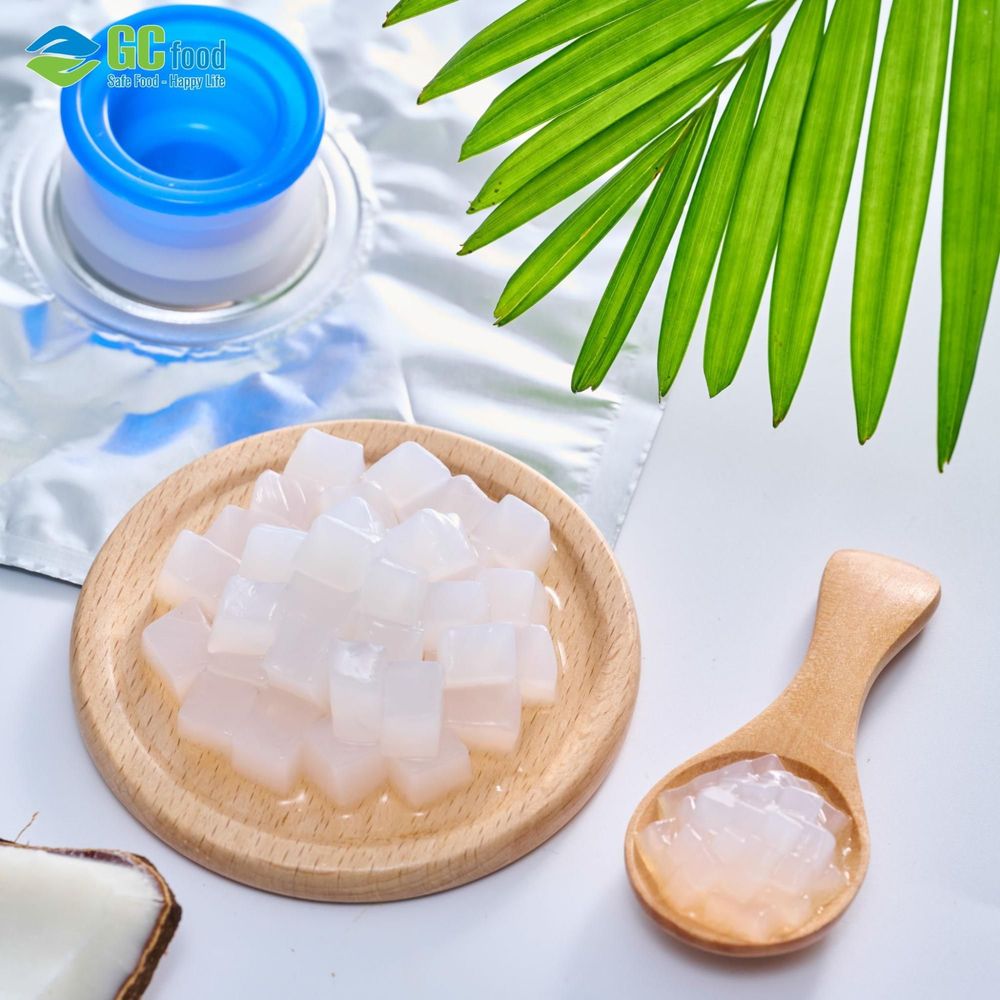 Mẹ bầu ăn thạch dừa được không? Có thể ăn từ 100 - 150g/lần và khoảng 2 - 3 lần/tuần.