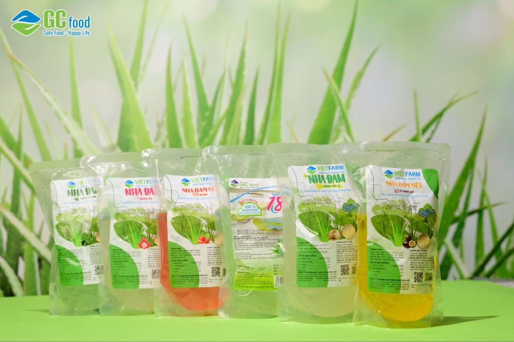 Sản phẩm nha đam GC Food đạt tiêu chuẩn an toàn thực phẩm.