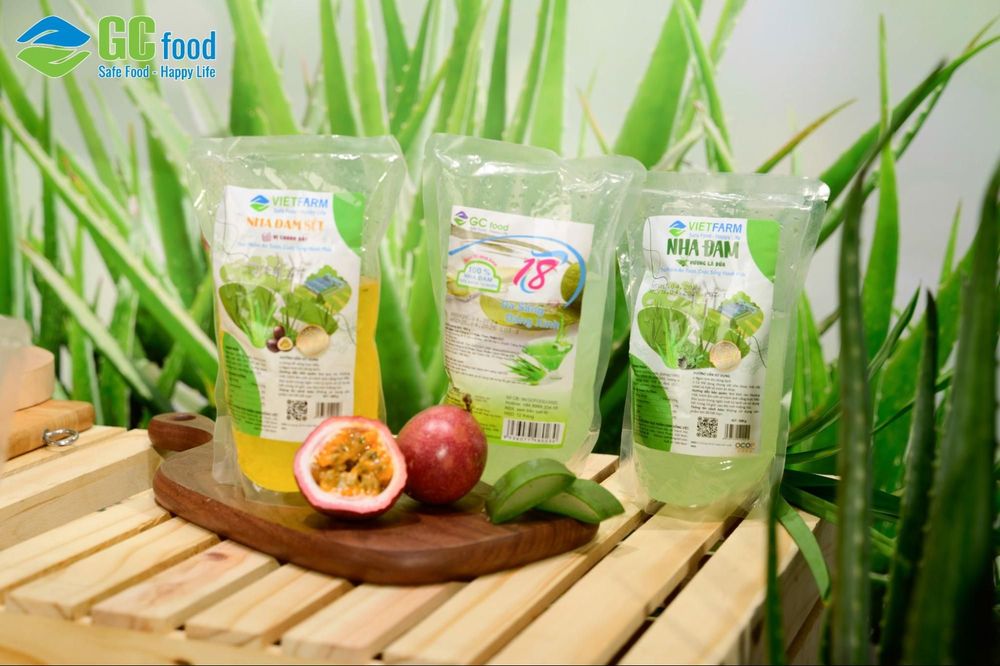 Ready-to-use aloe vera products by GC Food.
