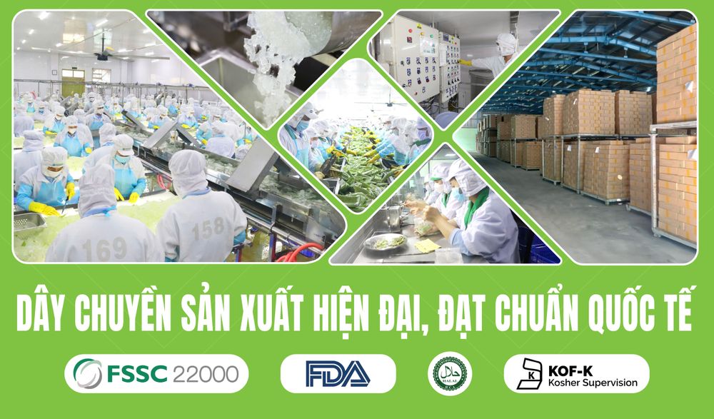International quality certifications obtained by GC Food.
