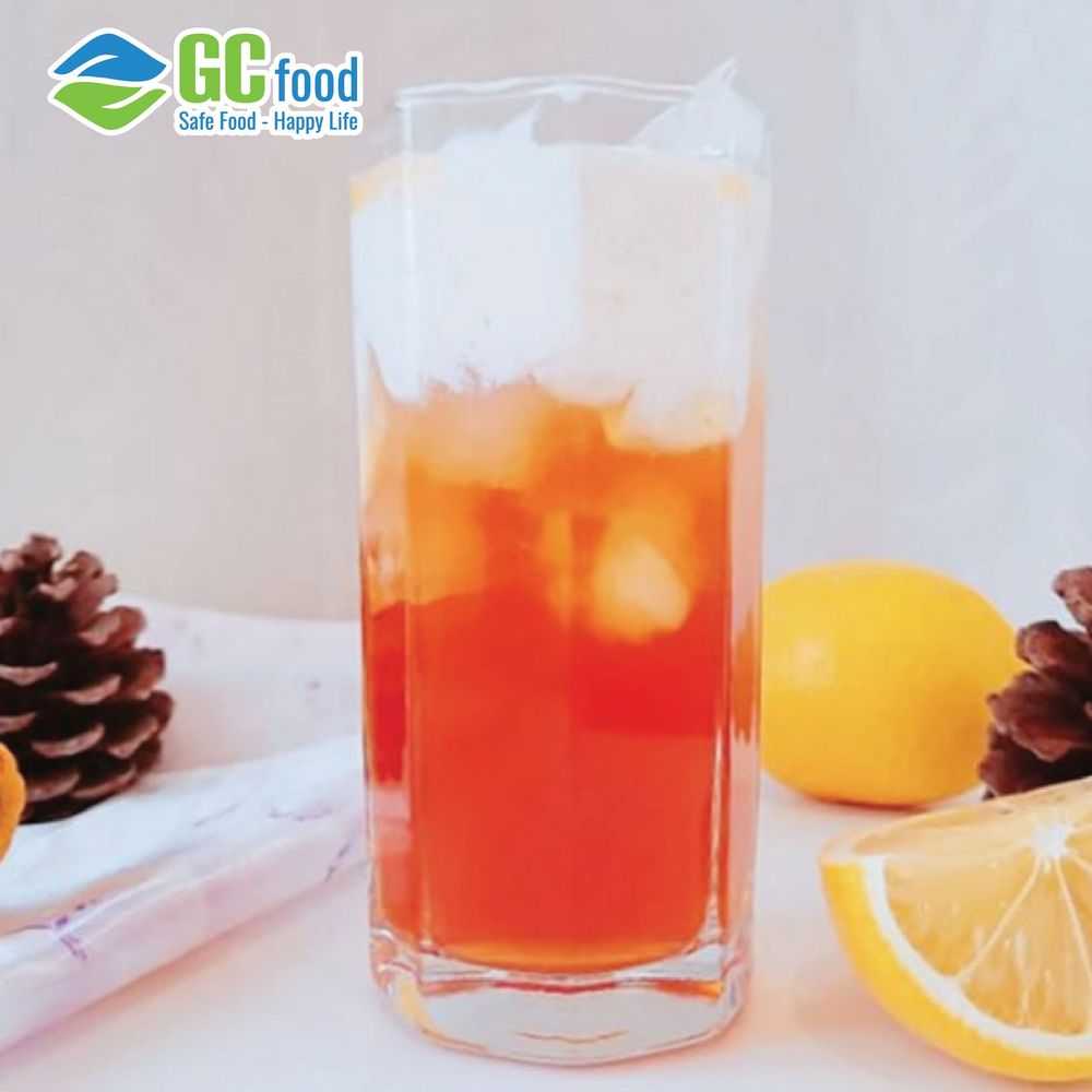 Kem macchiato béo mặn dùng cho trà sữa vị đào