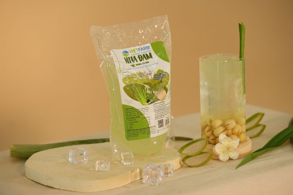 Just add lotus seeds to GC Food's aloe vera drink for an instant, healthy treat everyone will love.