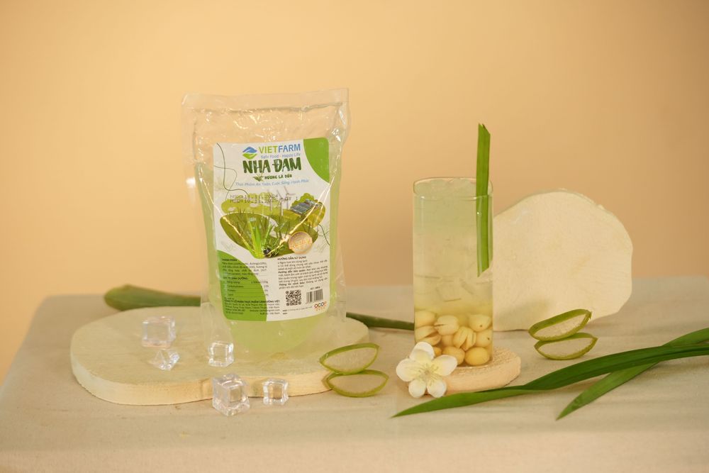 Nha đam đóng gói retail GC Food đã sơ chế mang lại sự tiện lợi cho người tiêu dùng.