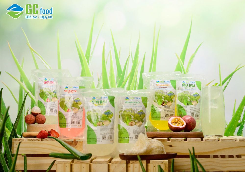 Clean GC Food aloe vera for beverage preparation.