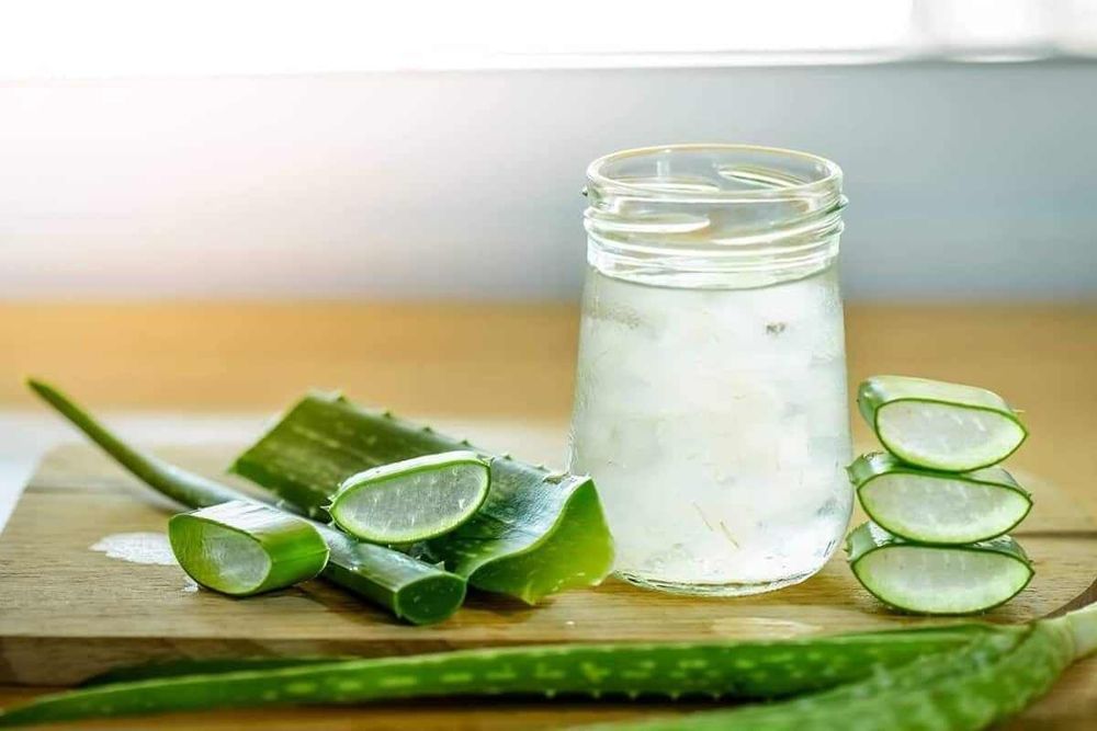 Natural aloe vera juice has many health benefits.