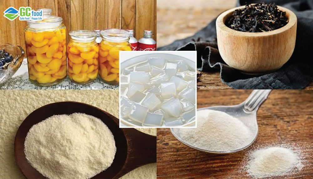 Prepare all the essential ingredients to make peach milk tea at home.