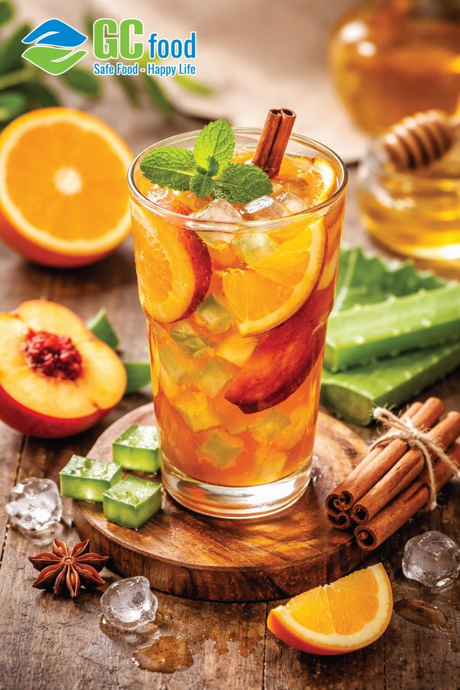 Trà đào cam quế là thức uống nhất định phải thử trong mùa đông này. 