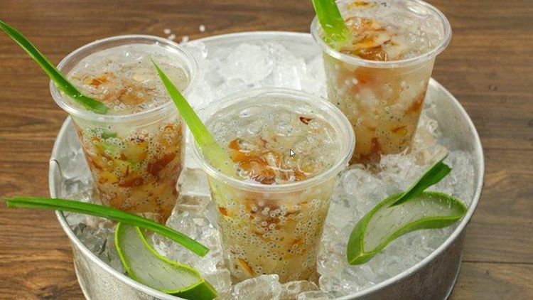 Easy and refreshing natural aloe vera and gum drink