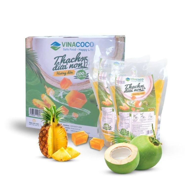 You can customize your fruit coconut jelly by topping it with nata de coco from GC Food for added texture and flavor.