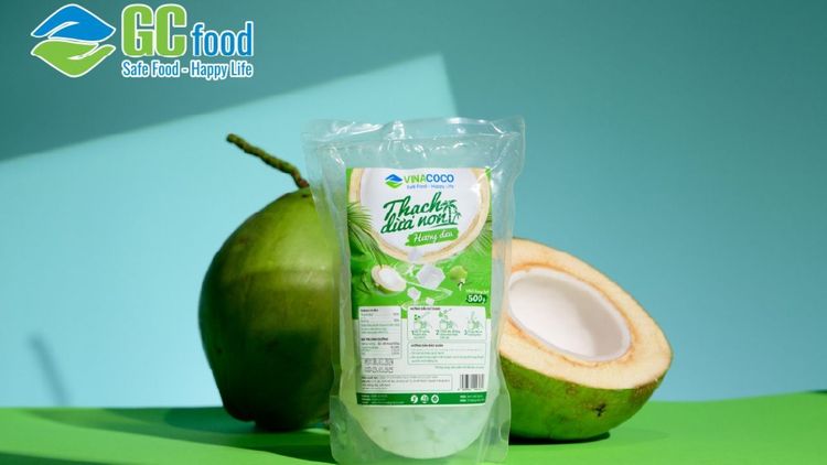 Healthy snacks made from coconut jelly for better health outcomes