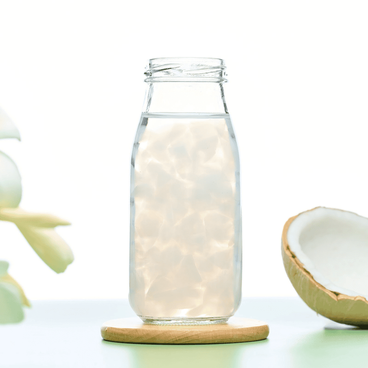 Pandan young coconut jelly that you can make easily at home, and is hard to resist