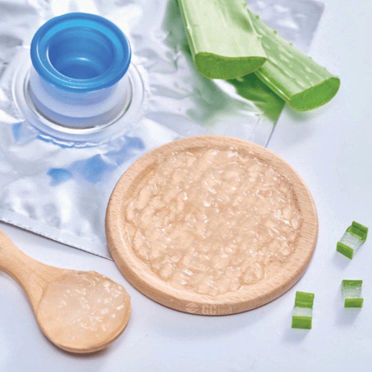 GC Food’s Aseptic Aloe Vera is packed using sterile technology, so it stays crisp, fresh, and safe at room temperature for a long time.