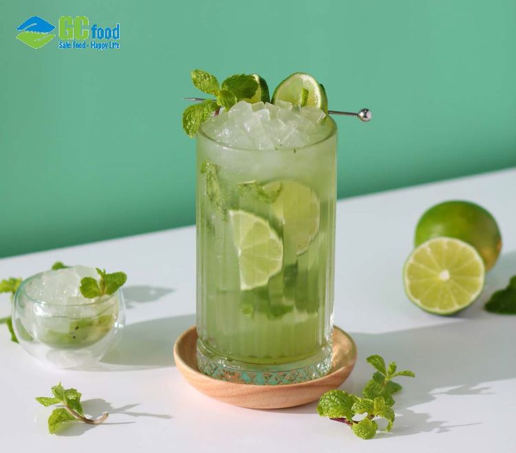 Công thức làm trà chanh bạc hà topping nha đam tươi mát tại nhà