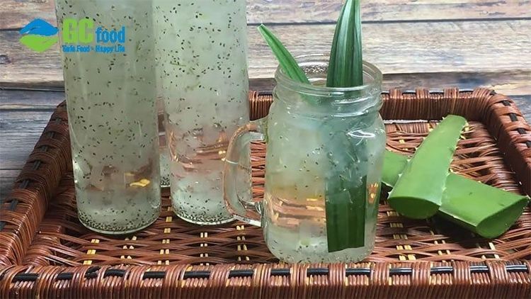 Nha đam hạt é là thức uống vừa giải khát vừa bổ dưỡng, thường được dùng giải nhiệt trong những ngày nắng nóng.