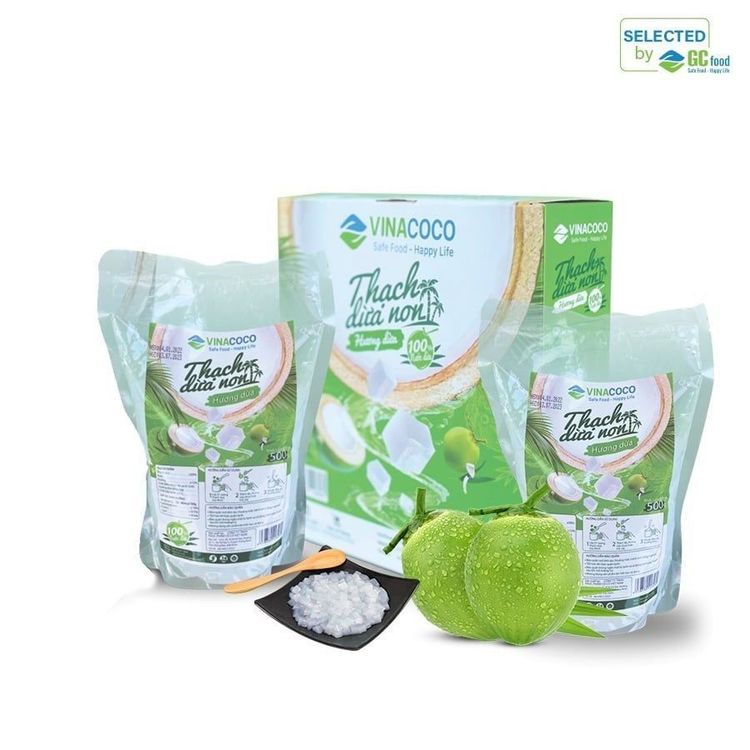 GC Food noodle-shaped coconut jelly is tasty, high-quality, and easy to combine with milk tea, sweet soups, yogurt, or other desserts.