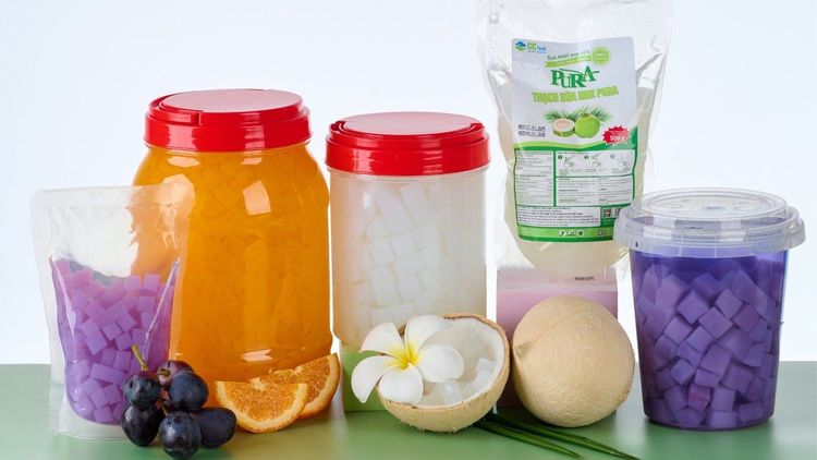 Cách làm lục trà sữa cùng topping thạch dừa dai giòn