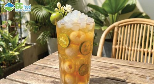 How to make refreshing longan tea with coconut jelly topping